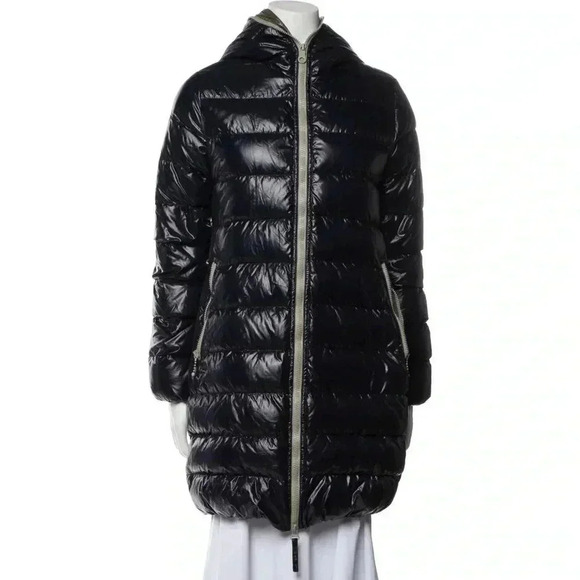 [IT40/US 6] Duvetica Mid Length Zipper  Hooded Down Jacket - Picture 2 of 16